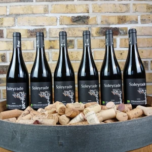 6 flasker Domaine Soleyrade CDR Villages 2020, Økologisk rødvin, Rhône Frankrig